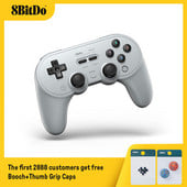 8BitDo Pro 2 Bluetooth Gamepad kontroler s joystickom za Nintendo Switch, PC, macOS, Android, Steam Deck i Raspberry Pi