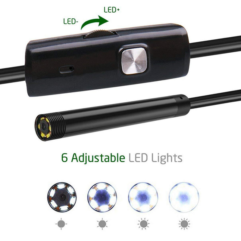 Mini Endoscope Camera 7mm Αδιάβροχη 3 σε 1 Endoscopio USB Android for Otg Type C Smartphone PC Camera Snake for Fish Finder Car