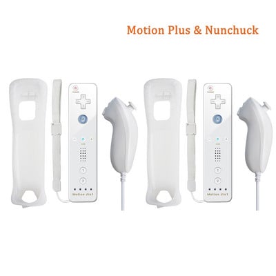 Telecomandă Motion Plus încorporată pentru controler Nintendo Wii Telecomandă Wii Nunchuck Controler Wii Motion Plus Control wireless pentru gamepad
