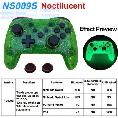 2PCS Bluetooth 2.4G belaidis valdiklis, skirtas Nintendo Switch Pro PC TV Box Smart Phone Tablet PS3 Tesla Shock Joystick Gamepad