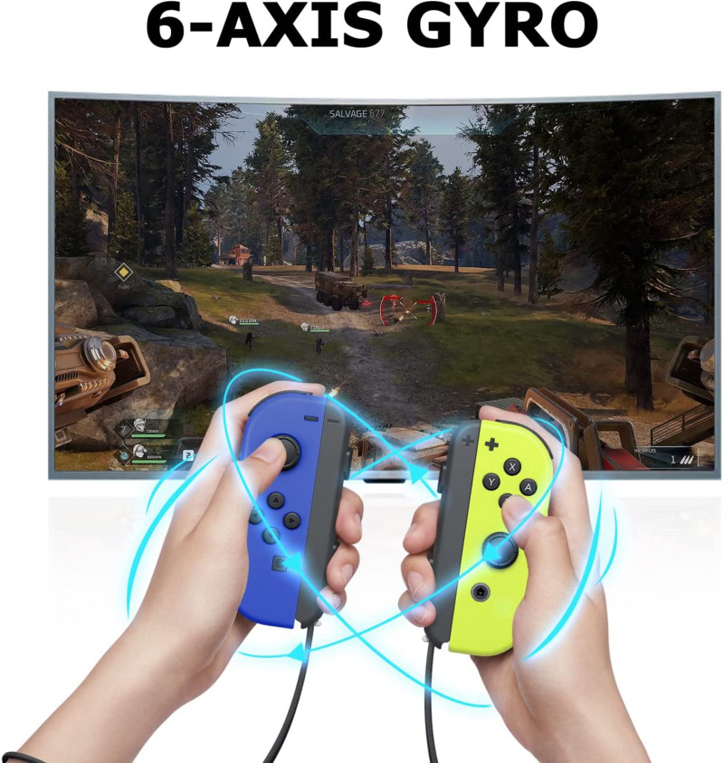 Belaidis jungiklio valdymas Joypad Switch Controllers Switch Gamepad Vairasvirtės Joy Pad L/R valdiklis Joypad