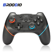 Controller Nintendo Switch compatibil BROODIO Gamepad-uri Bluetooth fără fir pentru Joystick-ul de control al consolei OLED Nintendo Switch Pro