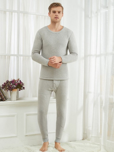 2023 New Arrival Θερμικά Εσώρουχα Χειμερινού Σκι για Ανδρικά Γυναικεία Plus Velvet Ρούχα Πιτζάμες Σετ δύο τεμαχίων