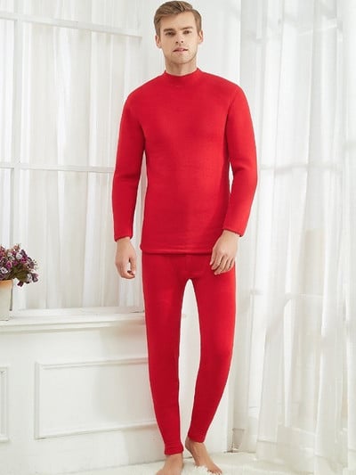 2023 New Arrival Θερμικά Εσώρουχα Χειμερινού Σκι για Ανδρικά Γυναικεία Plus Velvet Ρούχα Πιτζάμες Σετ δύο τεμαχίων