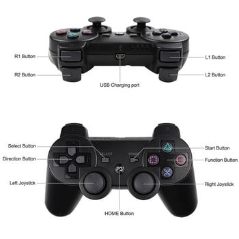 За SONY PS3 Controller Support Bluetooth безжичен геймпад за Play Station 3 Joystick Console forPS3 Controle за PC