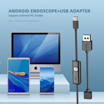 Android Endoscope Camera 7MM 5,5MM Mini Lens 3in1 TYPE-C OTG Micro USB Water Inspection Borescope for Samsung Huawei