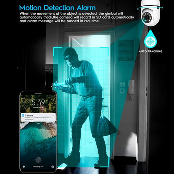 2/3 τεμ. E27 Bulb ασύρματη κάμερα παρακολούθησης Wifi Υπαίθρια νυχτερινή όραση Αυτόματη παρακολούθηση 4X Ψηφιακό ζουμ Κάμερα ασφαλείας βίντεο