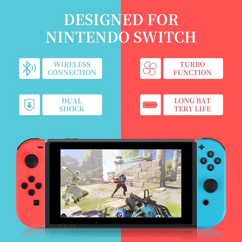 Bežični gamepad kompatibilan s Nintendo Switch Oled konzolom Podržava Bluetooth kontroler za Nintendo Switch Lijeva i desna ručka