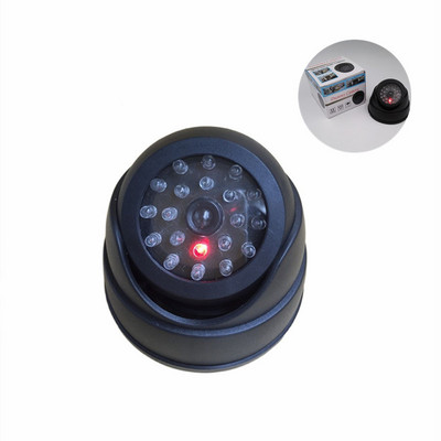 Inteligentná atrapa bezpečnostnej kamery do interiéru/exteriéru, vodotesná falošná CCTV bezpečnostná kamera s blikajúcim červeným LED svetlom