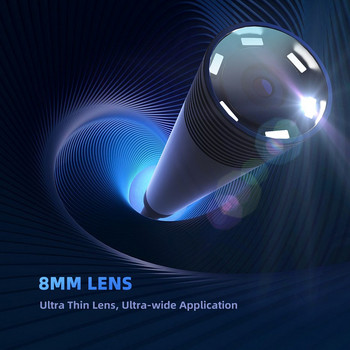 ENWOR 1080P Κάμερα ενδοσκοπίου USB 3 σε 1 Κάμερα ενδοσκοπίου επιθεώρησης Android/Type-C/PC 8mm IP67 Αδιάβροχη 6 LED για υπολογιστή Android