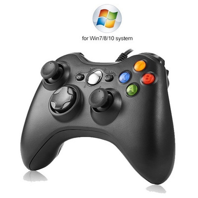 USB жичен вибрационен геймпад джойстик за PC контролер за Windows 7/8/10 Не за Xbox 360 джойстик с високо качество