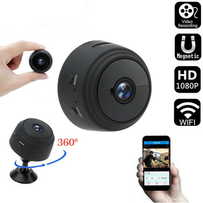 A9 WiFi kamera HD Diktofonas Belaidis Mini fotoaparatas WiFi stebėjimas Tinklo kamera Išmanieji namai Saugus vaizdo stebėjimas