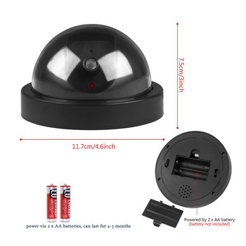 Ασύρματη Dummy Fake κάμερα ασφαλείας Ψεύτικη κάμερα ασφαλείας CCTV Home Dome Αδιάβροχη με κόκκινα φώτα LED που αναβοσβήνουν Εσωτερικός εξωτερικός χώρος