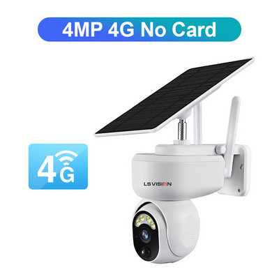 LS VISION 4MP 2K višenamjenska vanjska 4G solarna kamera WIFI bežična PTZ detekcija pokreta Dvosmjerna audio sigurnosna kamera unutarnja