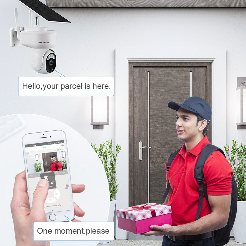 LS VISION 4MP 2K višenamjenska vanjska 4G solarna kamera WIFI bežična PTZ detekcija pokreta Dvosmjerna audio sigurnosna kamera unutarnja