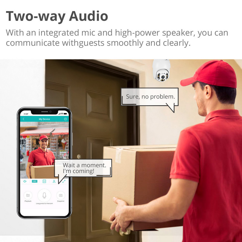 MISECU WiFi 3MP 5MP 8MP PTZ CCTV apsaugos kamera 4K lauko automatinio sekimo dvipusis garsas naktinio matymo vaizdo stebėjimo kamera