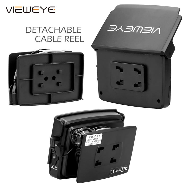 4,3 colio 1000TVL povandeninė žuvų ieškiklio žvejybos kamera 8 vnt infraraudonųjų spindulių lempos fotoaparato lemputės išjungtos Funkcija Fishfinder IP68 Atsparus vandeniui