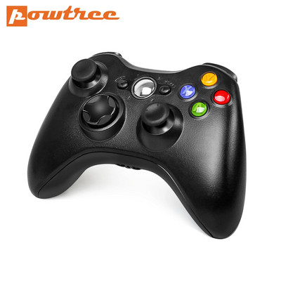 Powtree 2.4GH Gamepad Joystick pentru XBOX 360 Controler de joc fără fir pentru Xbox 360 Joypad pentru Microsoft PC Windows 7, 8, 10