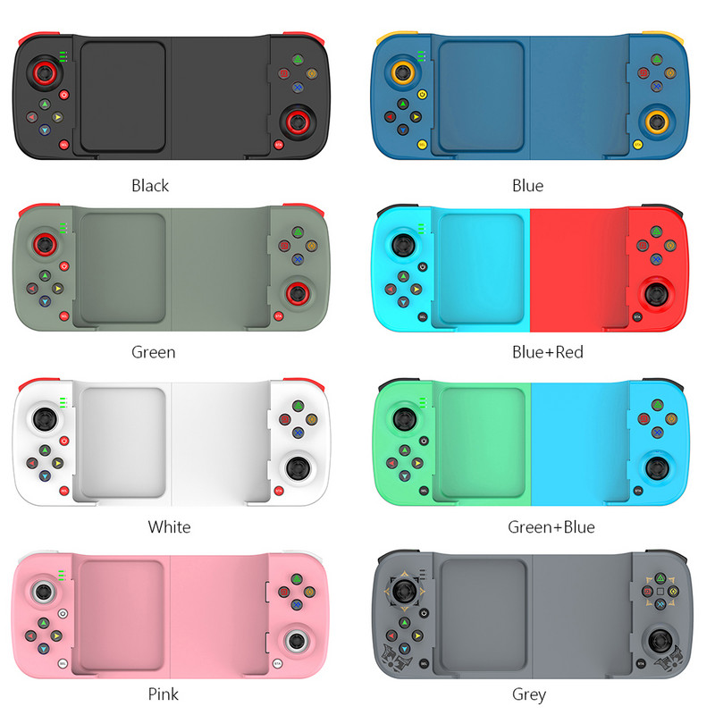 1 vnt. D3 Type-C teleskopinis mobiliojo telefono žaidimų pultelis, suderinamas su „Bluetooth“ 5.0 belaidžiu žaidimų valdikliu, skirtas PUBG Android iOS