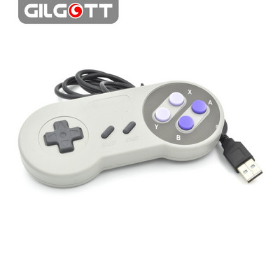 1 ks Káblový Super USB ovládač Gamepad Joysticky Klasický Joypad pre hry Nintendo SNES Windows PC MAC Počítač
