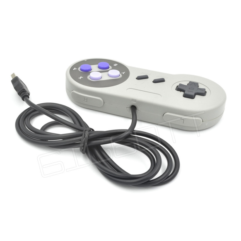 1 vnt laidinis Super USB valdiklis Gamepad vairasvirtės Classic Joypad, skirtas Nintendo SNES žaidimams Windows PC MAC kompiuteris