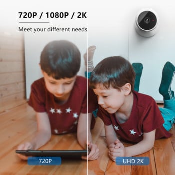 Laxihub Baby Camera Κάμερα ασφαλείας εσωτερικού χώρου Κάμερα παρακολούθησης Wi-Fi Baby Monitor Mini IP κάμερα Προστασία ασφαλείας 2MP 3MP 2K