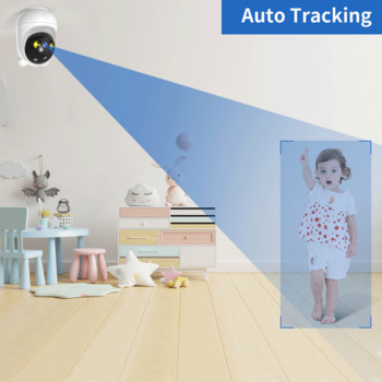 Κάμερα IP 1080P HD 2MP Κάμερες παρακολούθησης 5MP Κάμερα WiFi Κάμερα κλειστού κυκλώματος CCTV Κάμερες προστασίας οθόνης ασφαλείας μωρού με αυτόματη παρακολούθηση