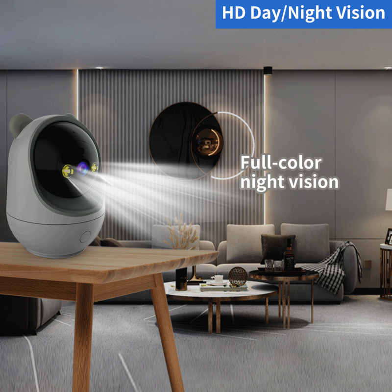 1080P HD IP kamera 2MP 5MP stebėjimo kameros WiFi kamera Vidinė CCTV kamera automatinio sekimo kūdikio apsaugos monitoriaus apsaugos kameros