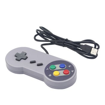 2PCs USB Gamepad Retro Gaming Joystick Жичен контролер за Linux SNES Game PC NESPi RetroPie Windows Raspberry Pi 4B 3B+ 3B