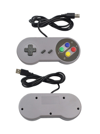 2PCs USB Gamepad Retro Gaming Joystick Жичен контролер за Linux SNES Game PC NESPi RetroPie Windows Raspberry Pi 4B 3B+ 3B