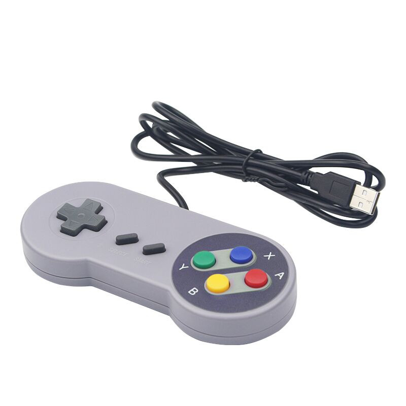 2PC USB Gamepad Retro Gaming Joystick Vezetékes vezérlő Linux SNES Game PC NESPi RetroPie Windows Raspberry Pi 4B 3B+ 3B