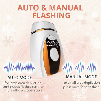 999000 Flashes IPL Epilator LCD Αποτρίχωση με Λέιζερ Ανώδυνη Μόνιμη Φωτοαποτρίχωση για Άντρες Γυναικεία Ηλεκτρική Αποτριχωτική Αποτρίχωση