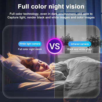 Tuya Wifi камера за наблюдение 1080P Цвят на светлината на крушка Full HD Cam Нощно виждане Безжична IP камера за вътрешна защита на дома