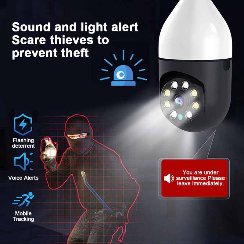 Tuya stebėjimo Wifi kamera 1080P lemputės šviesos spalvos Full HD kamera naktinio matymo belaidžio vidaus namų saugumo apsaugos IP kamera