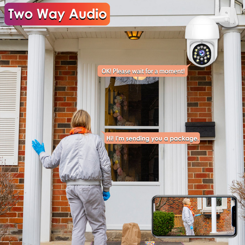 5MP Wifi IP kamere Vanjski 1080P nadzor PTZ kamera Sigurnosna zaštita CCTV Automatsko praćenje Noćni vid Dvosmjerni audio Yoosee