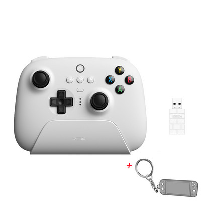 Controler de jocuri 8BitDo Ultimate wireless 2.4G cu stație de încărcare Adaptor 2.4g pentru PC Windows 10 11 Steam Android Raspberry Pi