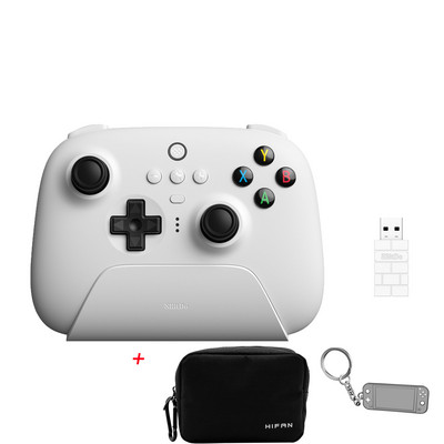 Controler de jocuri 8BitDo Ultimate wireless 2.4G cu stație de încărcare Adaptor 2.4g pentru PC Windows 10 11 Steam Android Raspberry Pi