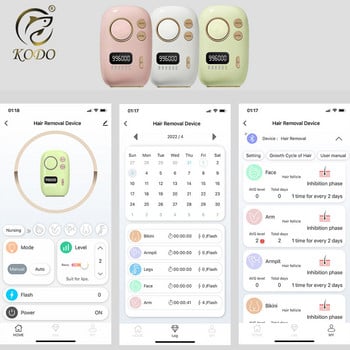 KODO 2023 New APP Intelligence Laser epilator 996000 Flashes dropshipping Εκπτώσεις Αποτρίχωση με λέιζερ Μόνιμη IPL Photoepilator