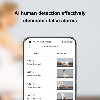 Xiaomi Mijia IP Camera 2K 1296P WiFi Night Vision Baby Security Monitor Κάμερα Web Κάμερα βίντεο AI Human Detection Surveillance Smart Home