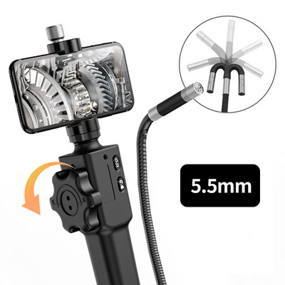 5,5 MM/8,5 MM artikulirajući endoskop za iPhone PC Kamera za vizualni automobilski pregled s 2-smjernom i zglobnom sondom od 180 stupnjeva