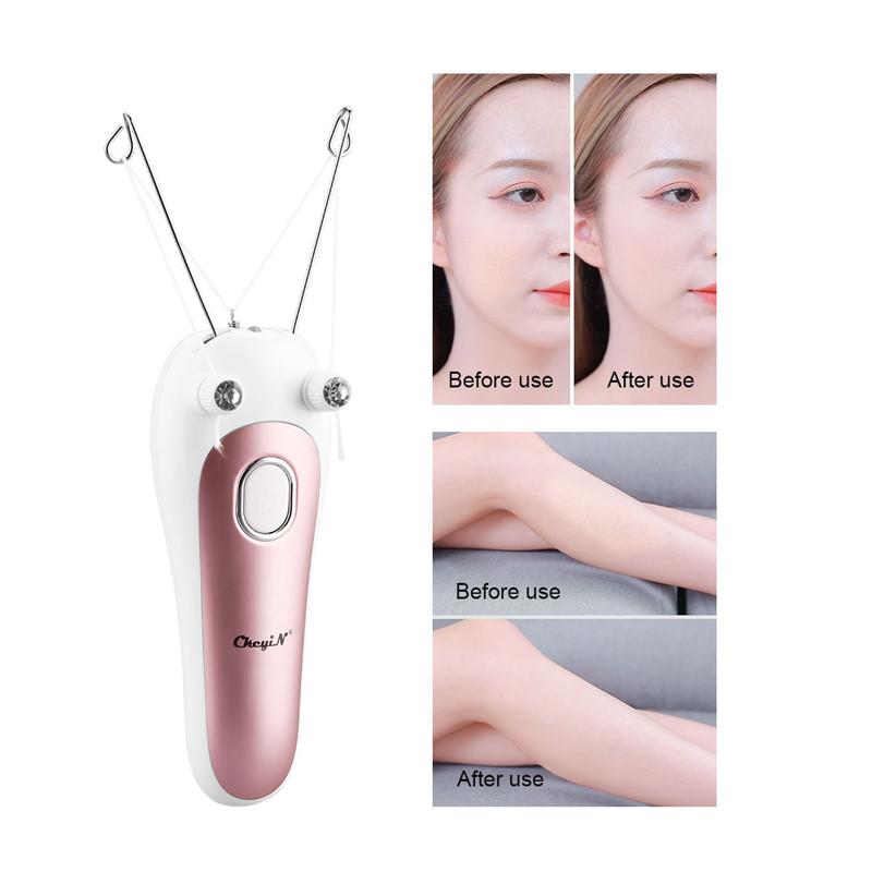 Aparat de îndepărtare a părului facial pentru femei Dispozitiv de îndepărtare a părului de corp cu fir de bumbac Epilator instantaneu Defeather Dispozitiv de suprafață 31