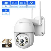 4K PTZ Wifi IP-kaamera välistingimustes turvakaitse juhtmevaba CCTV kaamera H.265 AI inimtuvastusega veekindlad seirekaamerad