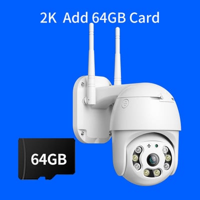 4K PTZ Wifi IP-kaamera välistingimustes turvakaitse juhtmevaba CCTV kaamera H.265 AI inimtuvastusega veekindlad seirekaamerad