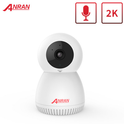 ANRAN 3MP Wifi Безжична IP камера Сигурност Защита Камери за наблюдение Бебефон Автоматично проследяване на движение Двупосочно аудио