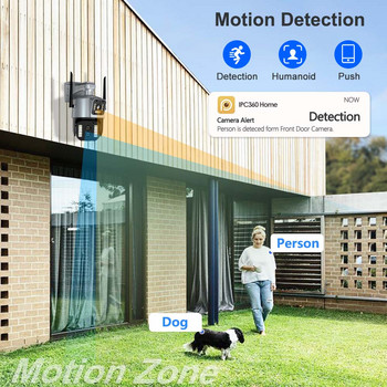 4K бинокулярна IP камера 8MP WiFi видеонаблюдение PTZ 10X оптично увеличение CCTV охранителна камера Външно автоматично проследяване WiFi камера P2P