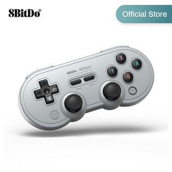 8BitDo - SN30 Pro безжичен Bluetooth контролер за игри за Nintendo Switch, компютър, Windows 10, 11, Steam Deck, Android, macOS