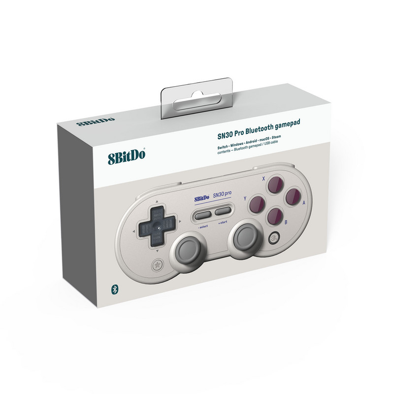 8BitDo - SN30 Pro bežični Bluetooth kontroler za igranje za Nintendo Switch, PC, Windows 10, 11, Steam Deck, Android, macOS