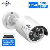 Hiseeu H.265 POE IP 3MP 5MP CCTV IP nadzorna sigurnosna kamera za audio zapis POE NVR sustav Vodootporan vanjski noćni vid