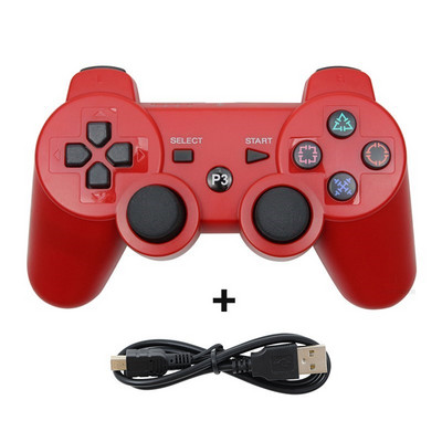 Поддържа Bluetooth безжичен геймпад за PS3 конзола за USB компютър за Sony Playstation 3 контролер джойстик аксесоари за игри