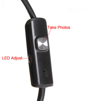 7.0/5.5 MM ендоскопска камера IP67 Водоустойчива 6 светодиода Регулируеми USB Android Гъвкави инспекционни бороскопни камери за телефон PC